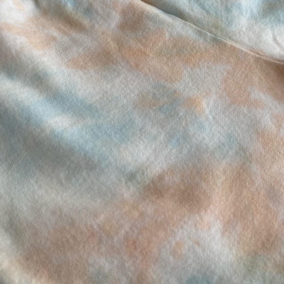 NWT Emory Park Lanie Tie Dye French Terry Shorts Peach Tie Dye - Picture 5 of 5